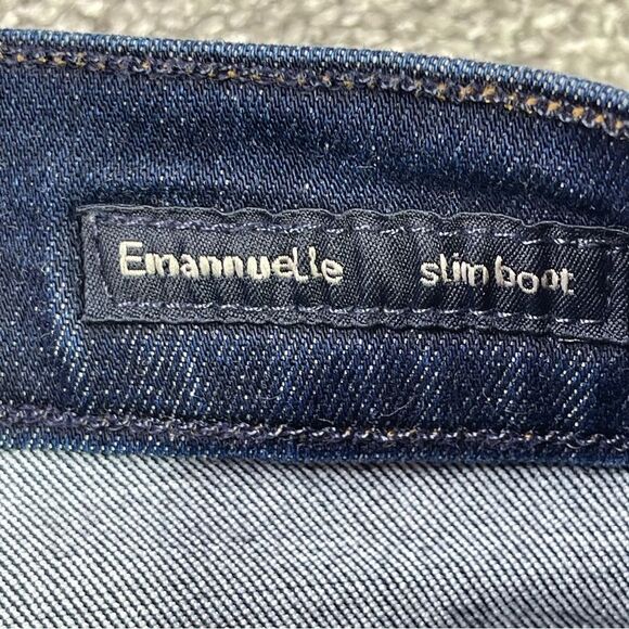 Citizens of Humanity Emanuelle Jeans Women’s 25 Blue Bootcut Low Rise Dark Denim - Picture 6 of 15